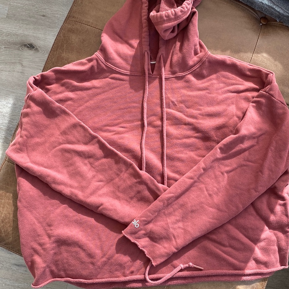 Mauve colored ALO sweatshirt